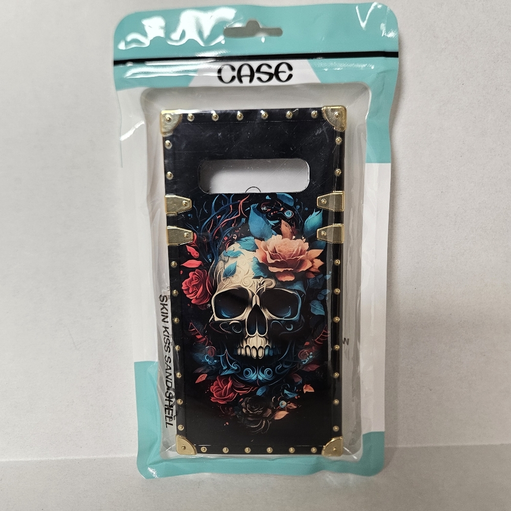 Samsung S10 Skull Design Phone‎ Case - Black